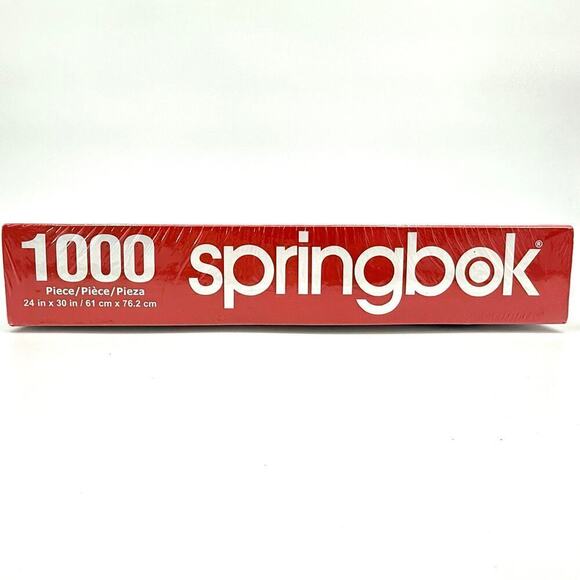 SPRINGBOK NOS Sealed 1000 Piece Jigsaw Puzzle “Delivering Gifts” Snowman 2021 - Picture 4 of 6